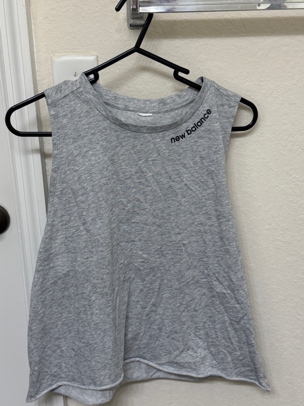 New Balance Gray Scoop Neck Athletic Tank